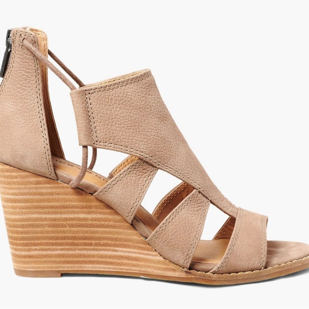 Lucky Brand Joellen Suede Wedge Sandal